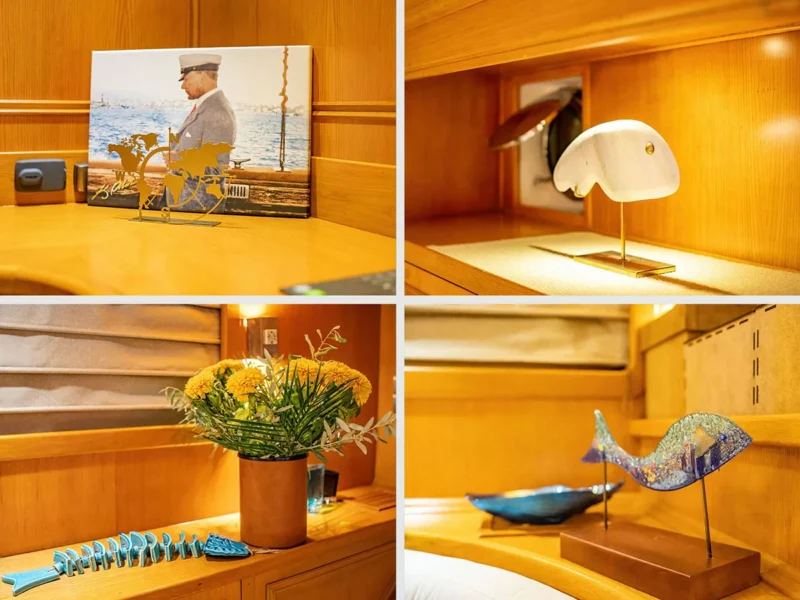 Babylon gulet interior decoration details