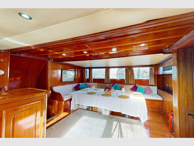 Diamond Lila charter gulet interior saloon