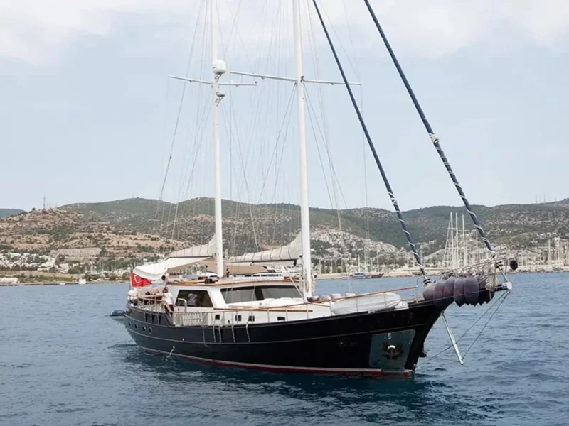 Didi gulet at anchor in Bodrum