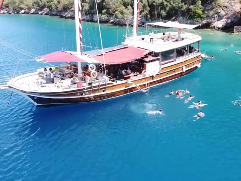 Fethiye 12 Islands Boat Trip Sailing Gulet Tour