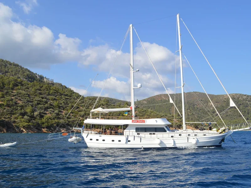 Gul Sultan charter gulet exterior starboard side