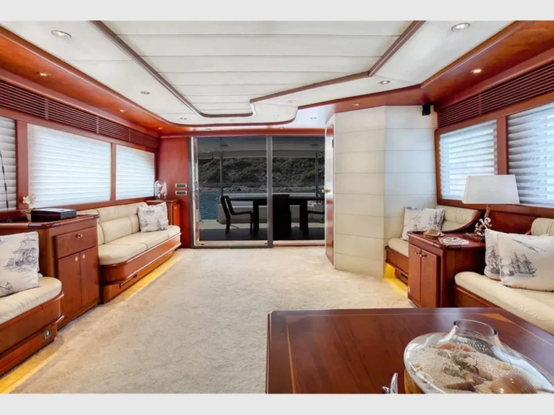 Julem-1 charter motor yacht interior saloon