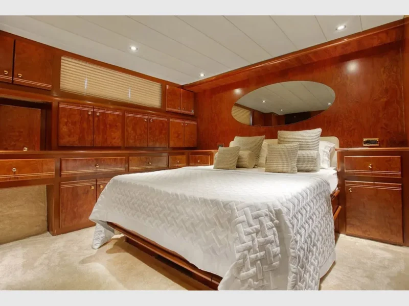 Julem-1 charter motor yacht interior aft master cabin