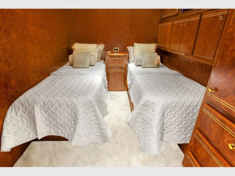 Julem-1 charter motor yacht interior twin cabin