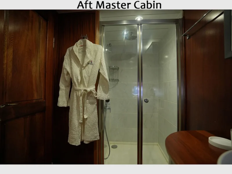 Kocaoglan-1 gulet interior aft master cabin bathroom