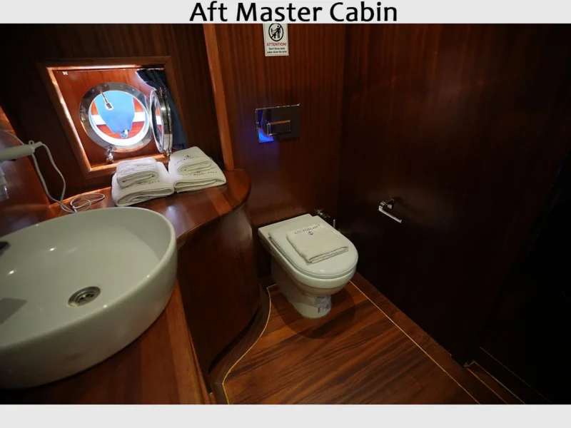 Kocaoglan-1 gulet interior aft master cabin bathroom