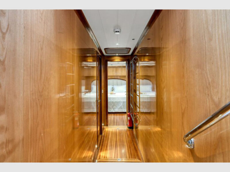 Maya charter gulet interior hallway