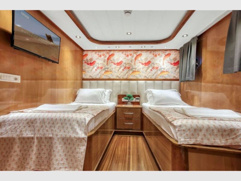 Maya charter gulet interior twin cabin