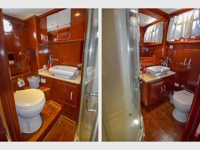 Perla Del Mar 1 gulet interior bathrooms