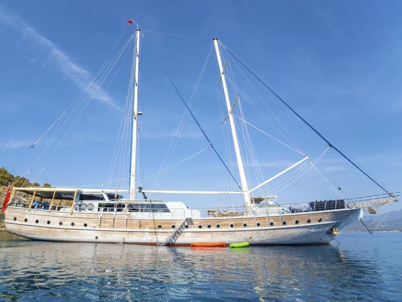 Prenses Lila gulet charter yacht exterior starboard side