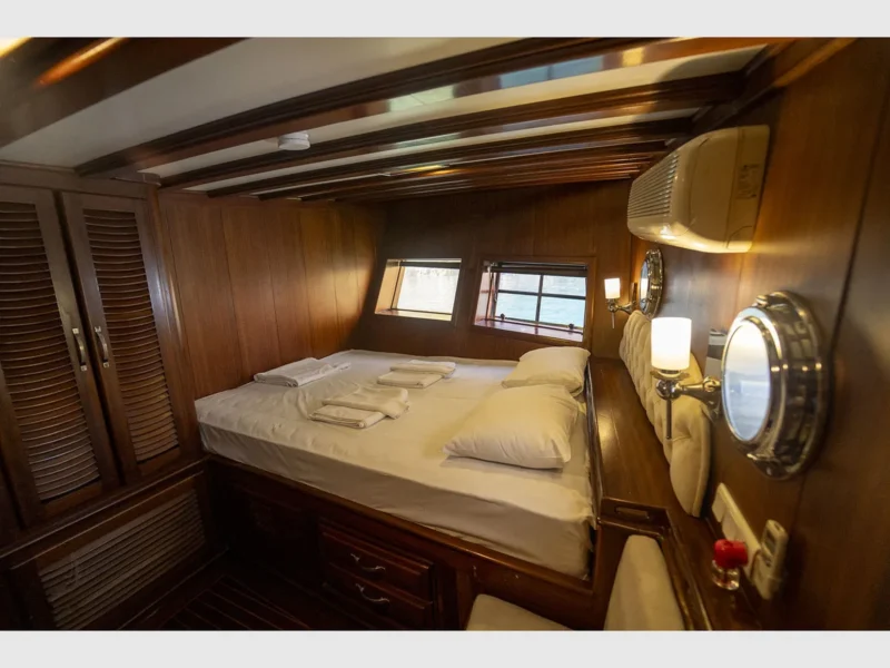Prenses Lila gulet charter yacht interior aft cabin port side