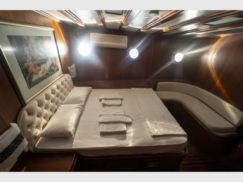 Prenses Lila gulet charter yacht interior double cabin 2