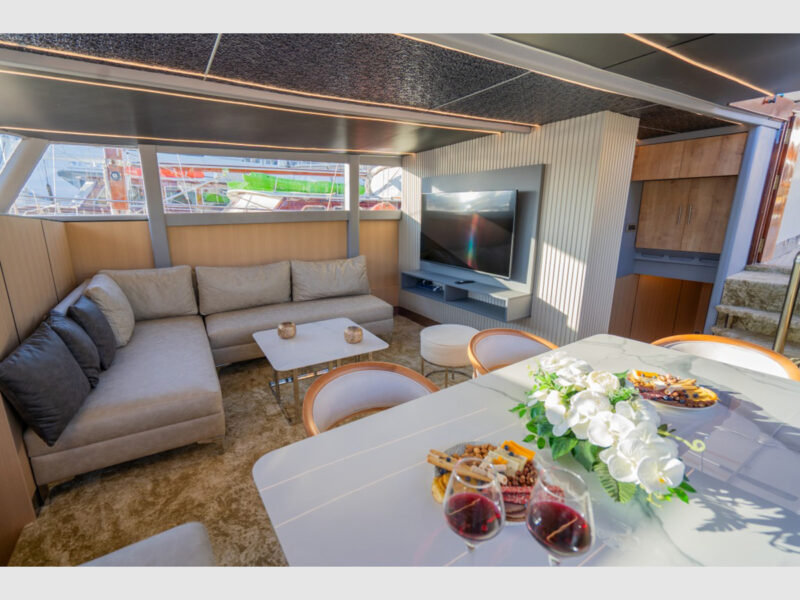 Princess Alize Gulet Interior Saloon
