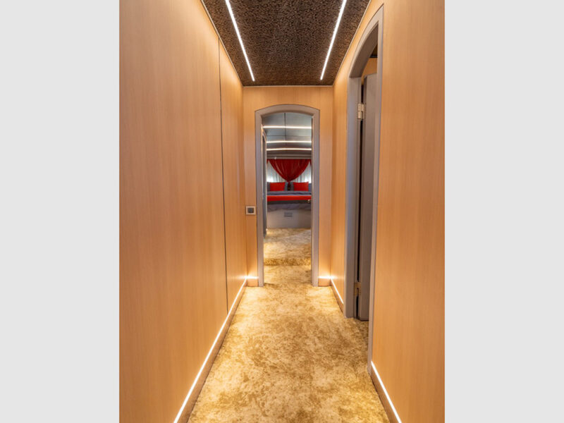 Princess Alize Gulet Interior Lower Deck Hallway