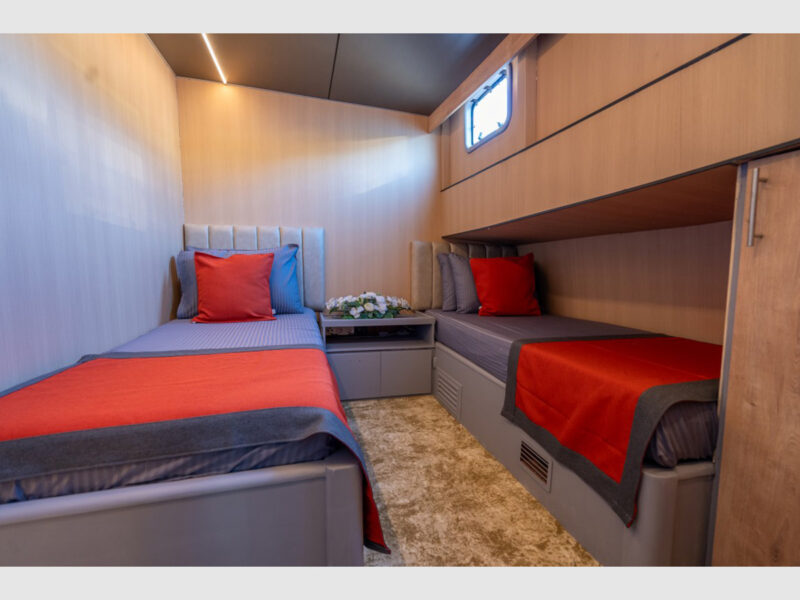 Princess Alize Gulet Interior Twin Cabin Starboard Side