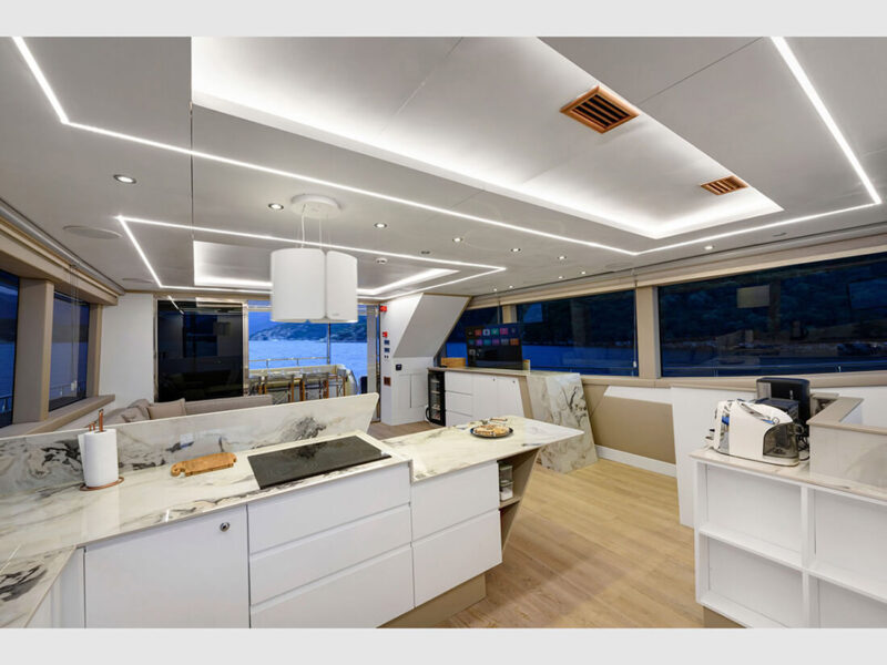 Tanway Trawler Charter Yacht Interior Saloon
