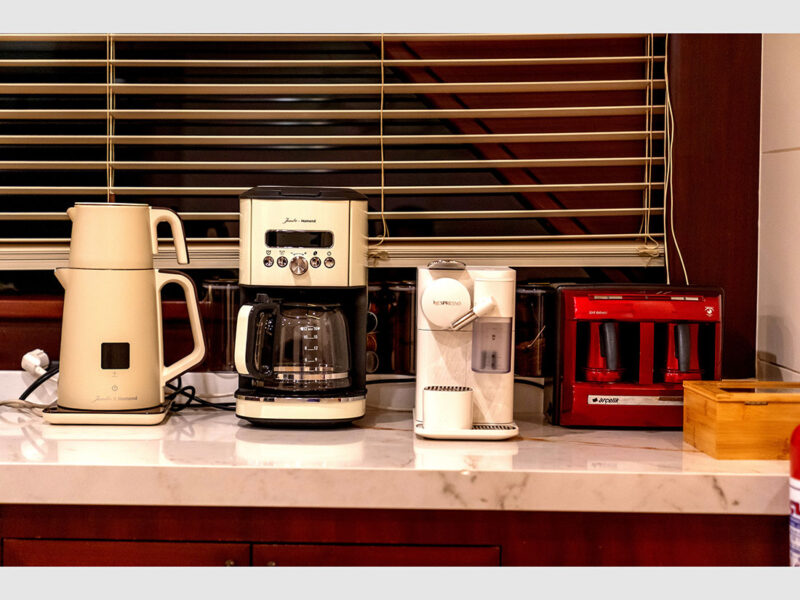 Virtuoso gulet interior coffee machines