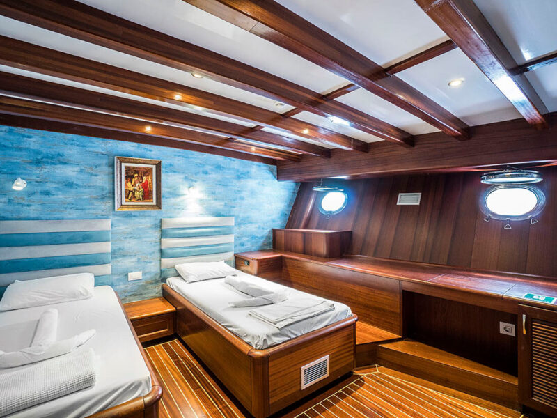 Love Boat Gulet Interior Twin Cabin