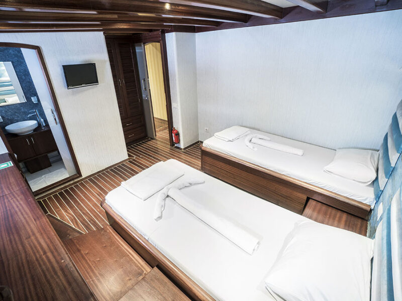 Love Boat Gulet Interior Twin Cabin