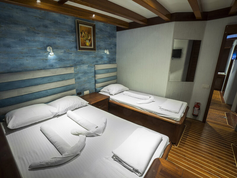 Love Boat Gulet Interior Triple Cabin