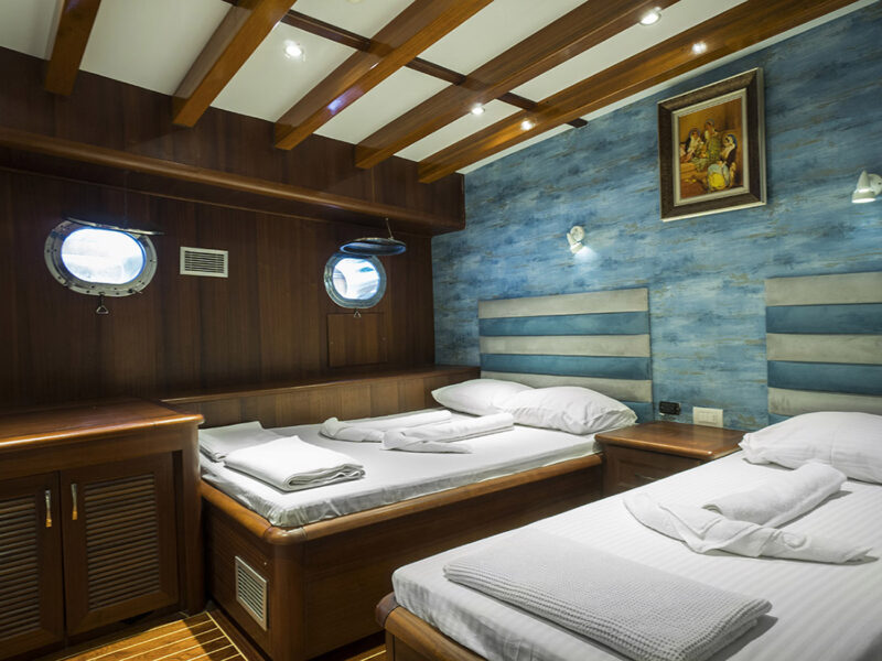 Love Boat Gulet Interior Triple Cabin