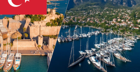 route Bodrum Göcek one-way yacht chartyer itinerary