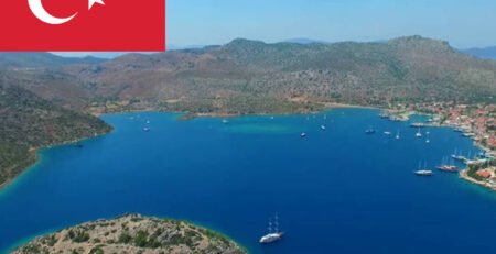 Route Gulf of Hisaronu yacht charter itinerary