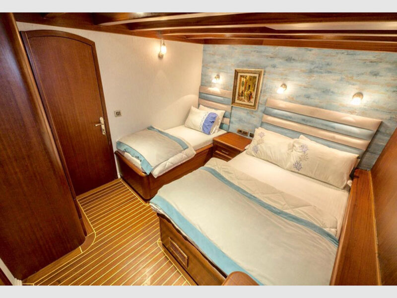 Freedom gulet interior triple cabin