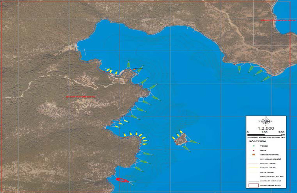 Bedri Rahmi Bay Mooring Plan