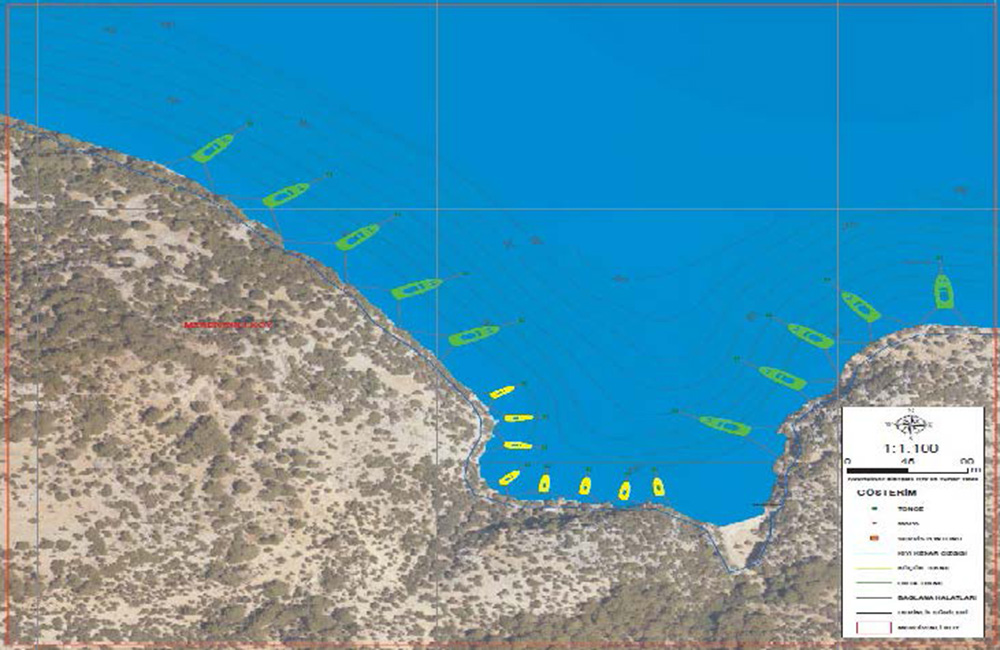 Merdivenli Bay Mooring Plan
