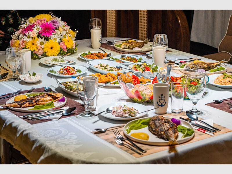 Gulet Afilli Chef's Dinner Presentation
