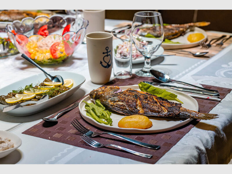 Gulet Afilli Chef's Dinner Presentation