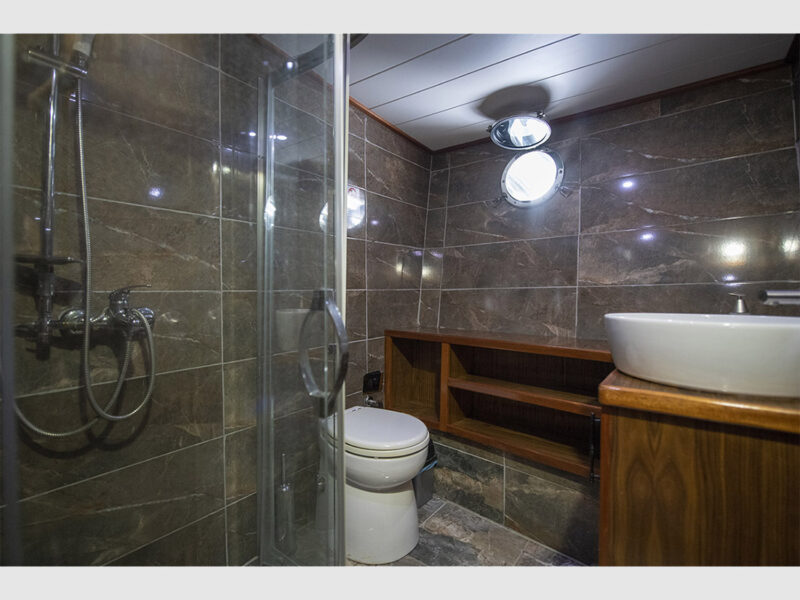 Gulet Afilli Interior VIP Cabin bathroom