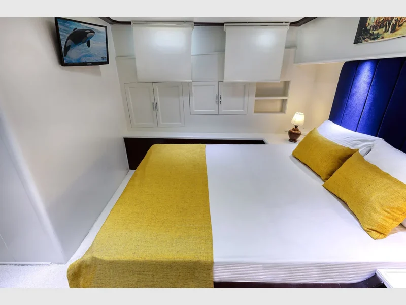 Hasay gulet interior forward master cabin