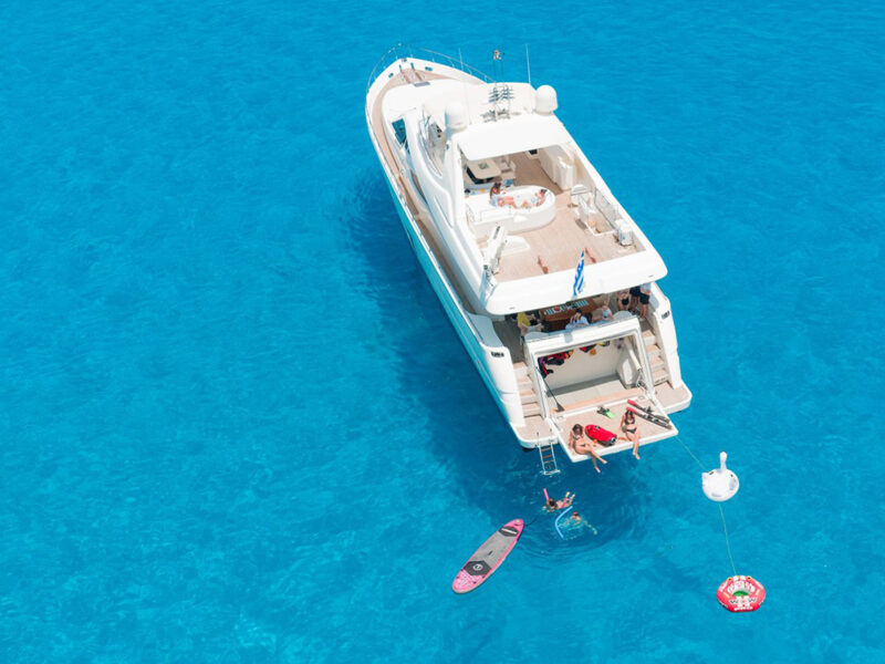 Lady Natasa Ferretti 830 exterior drone shot from top