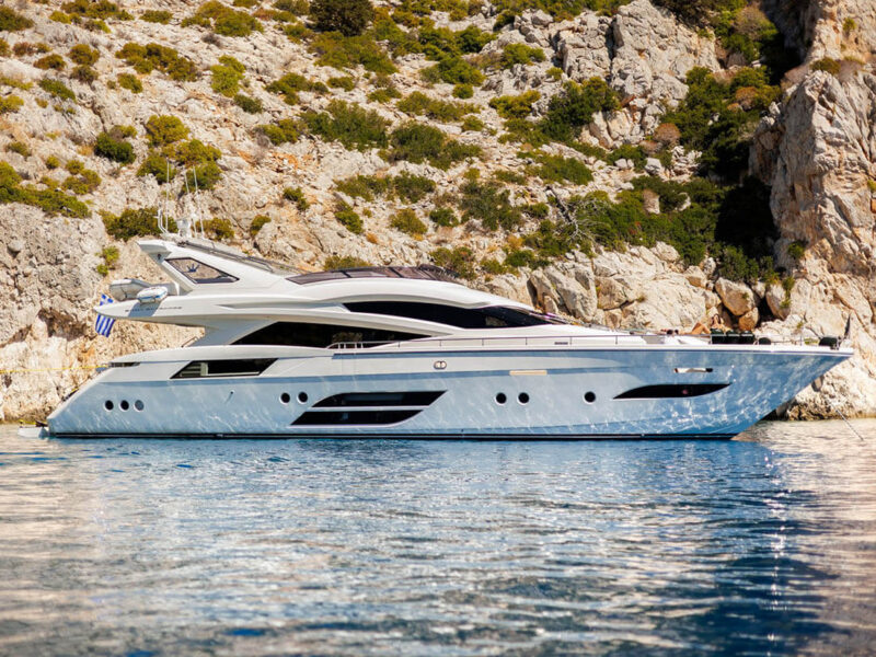MY Why Not Dominator 780S yacht charter Athens