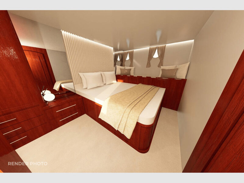 Phoenix Bronze charter gulet interior double cabin