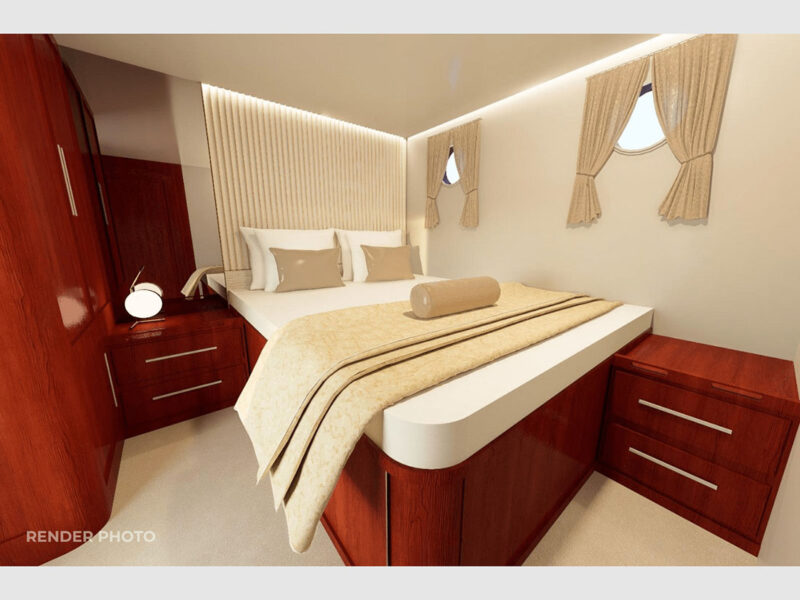 Phoenix Bronze charter gulet interior double cabin