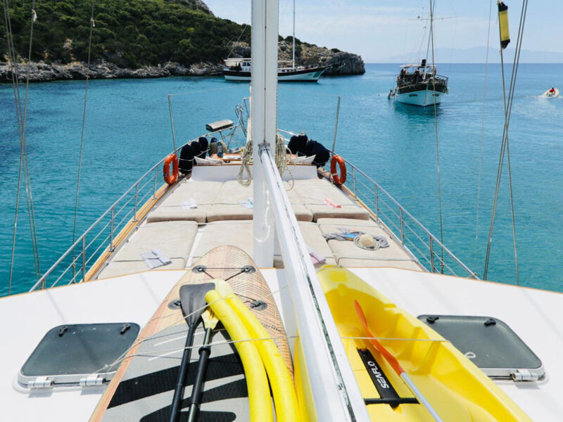Cagan 2 gulet outdoor fore deck sunbeds
