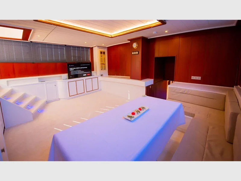 Buse by FRZ gulet interior saloon wide angle