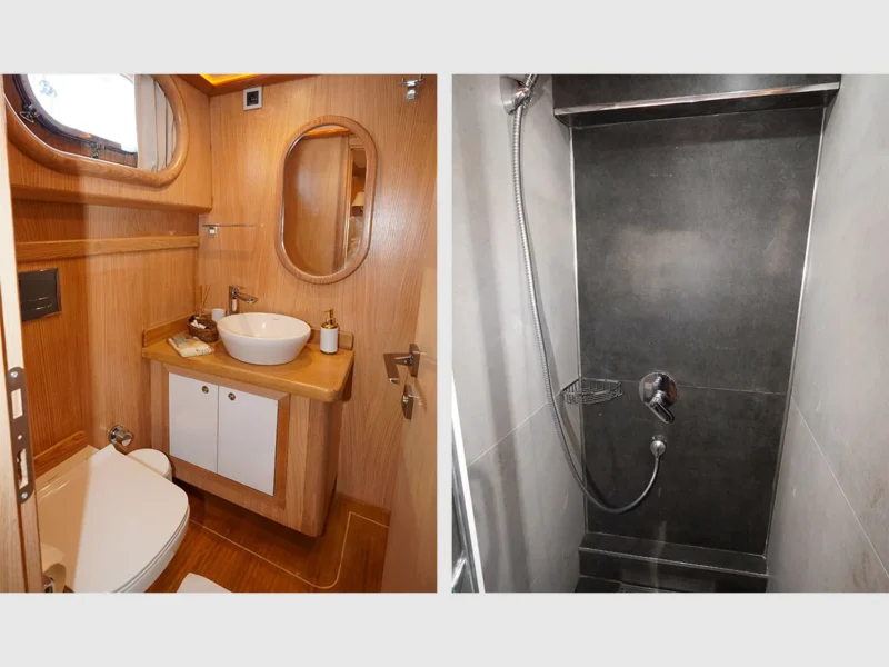 Perla Del Mar gulet interior double cabin 2 bathroom