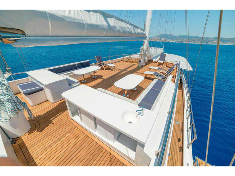 Gulet Bella Mare dış mekan üst güverte flybridge