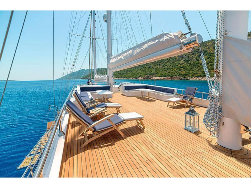 Gulet Bella Mare dış mekan üst güverte flybridge
