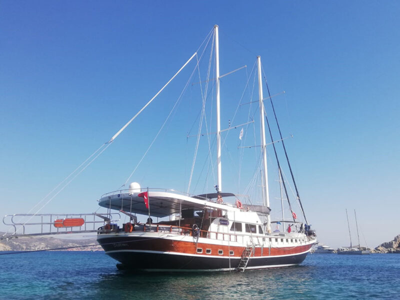 Gulet Bodrum Queen dış görüntü sancak kıç omuzluk
