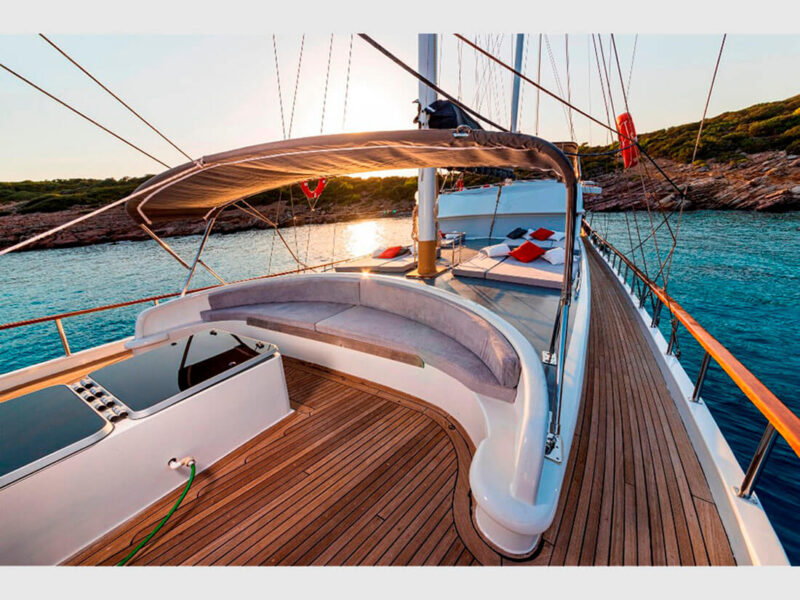Gulet Bodrum Queen dış mekan ön güverte