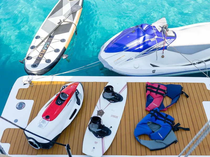 Caner 4 gulet yüzer platform, su oyuncakları, seabob ve jetski