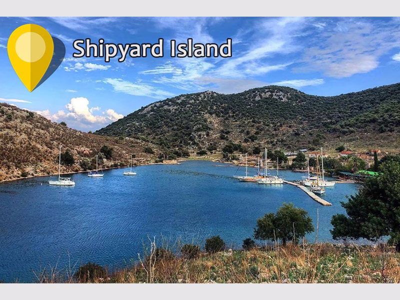 Fethiye 12 Adalar tekne turu durak Tersane Adası