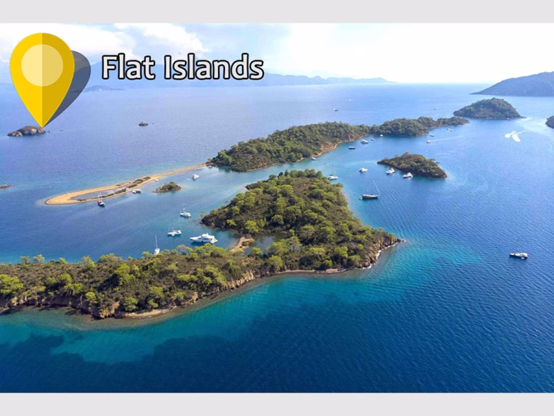Fethiye 12 Adalar tekne turu durak Yassıcalar