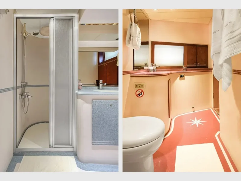 Julem-1 motoryat iç mekan banyo