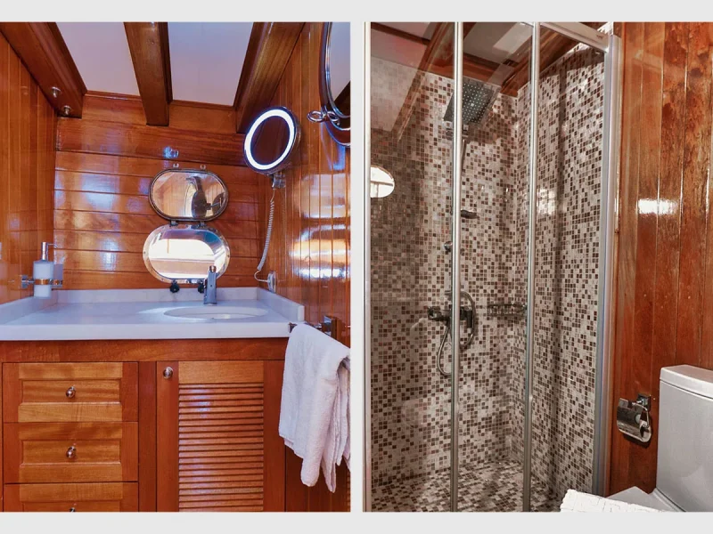 Parss gulet iç mekan double kabin 1 banyo